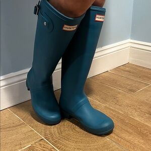 Hunter Women's Teal Rain Boots